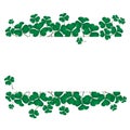 Shamrock on white space